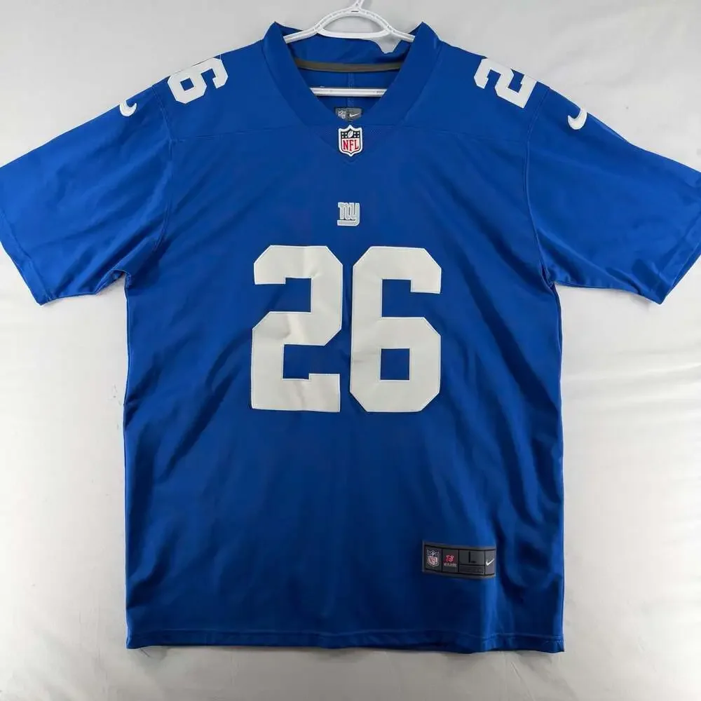 1228 Large Nike New York Giants Saquon Barkley #26 NFL Game Jersey